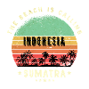 Sumatran indonesia beach design