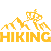 Logo hiking crown mountains