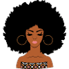 Afro woman