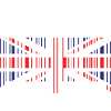 England United Kingdom Flag Barcode Made in UK