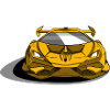 Lambo sports car yellow