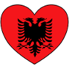 Albania Flag Heart