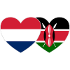 Holland Kenya Flag Heart