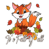Dear Fox Thanksgiving Autumn