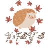 Hedgehog lovers Thanksgiving autumn
