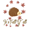 Hedgehog lovers Thanksgiving autumn