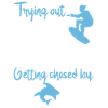 Out Water Skiing Getting Chased