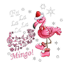 Flamingo Tenue de Noël Hiver