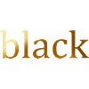 black-Goldschrift