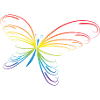 Regenbogen-Schmetterling