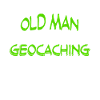 Geocacher old man with geocache