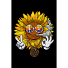 Sonnenblumen-Hippie-Kiffer