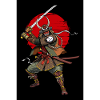 Dämonen-Samurai-Krieger