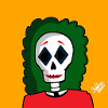 Green Hair Skull