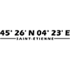 Saint-Étienne Coordinates