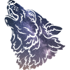 Wolf silhouette Galaxy