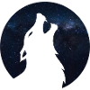 Wolf silhouette Galaxy