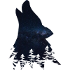 Wolf silhouette