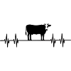 Herzschlag Kuh