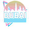 Dubai City Skyline Cityscape Retro