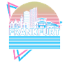 Frankfurt City Skyline Cityscape Rétro