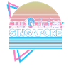 Singapour City Skyline Cityscape Rétro