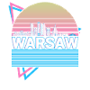 Varsovie City Skyline Cityscape Rétro