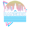 Bangkok City Skyline Cityscape Retro