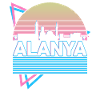 Alanya City Skyline Cityscape Rétro