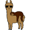 Faultier Lama Freunde schlafen