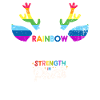 Regenbogenhirschstärke im Stolz