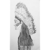 Native American Indian hand drawing