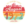 50th anniversary August 1972