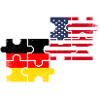 Germany USA Flag American German