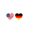 USA Germany Flag American German