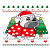 Bulldog Noël Ugly Pull
