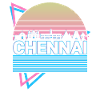 Chennai City Skyline Cityscape Retro