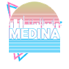 Medina City Skyline Cityscape Rétro