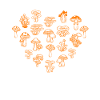 Mushroom Heart Mushroom Picker