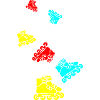 Inline skates symbol