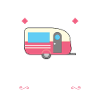 Campen camper Wanderung Geschenk