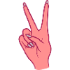 Victory Handzeichen Peace Symbol