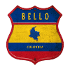 Bello Colombia crest design