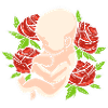 Hebamme Babyblumen Geburtstrainer Geschenk
