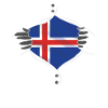 iceland flag fingerprint