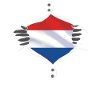 drapeau des Pays-Bas fier