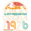 Original 1976 Vintage Anniversaire Rétro