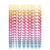 Retro Nostalgic City - Rainbow Brussels