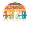 August 1979 Birthday greeting