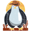 Cowboy Animal Motif Gift Penguin